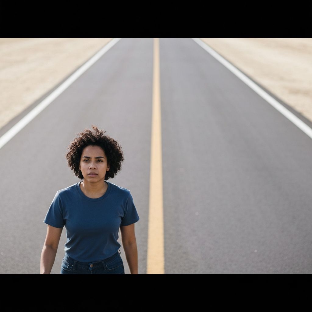 Person on a steady path